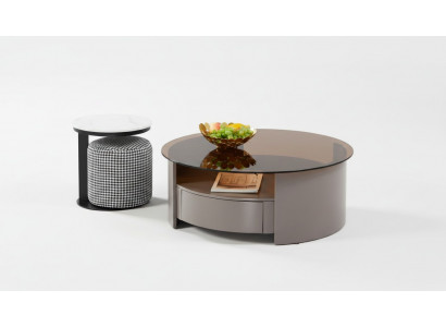 Grijze salontafel tafel bijzettafel koffietafel luxe design modern