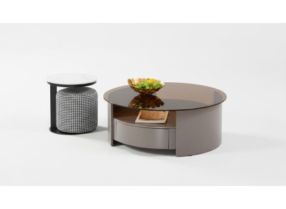 Grijze salontafel tafel bijzettafel koffietafel luxe design modern