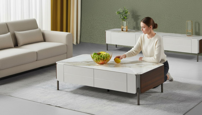 Salontafel Tafel Meubels Luxe Bijzettafel Hout Modern Woonkamer Ontwerp