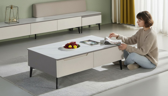 Meubelontwerp tafel salontafel bijzettafel woonkamer luxe hout nieuw