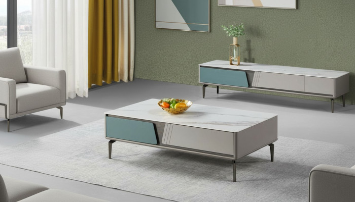 Salontafel Tafel Ontwerp Tafels Woonkamer Houten Tafel Grijs Nieuw