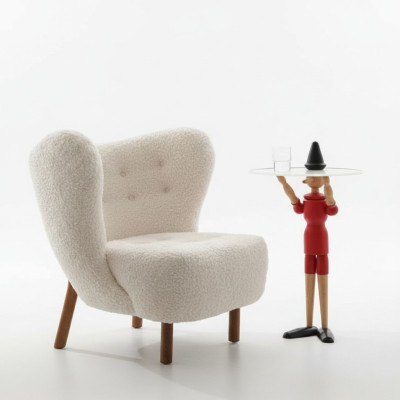 Fauteuil Ontwerp Bank Bank Relax Stof Lounge Luxe Club Beklede Zitter