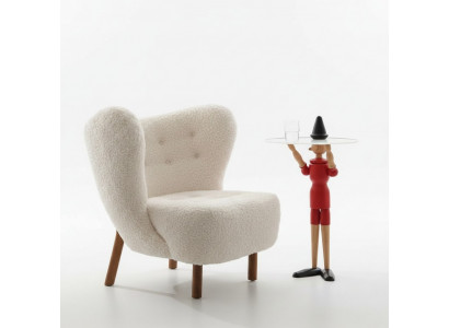 Fauteuil Ontwerp Bank Bank Relax Stof Lounge Luxe Club Beklede Zitter