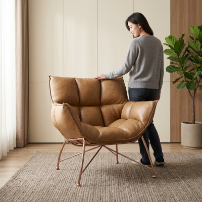 Ohrensessel Hocker Bank Echtbank Bekleding Zit Lounge Relaxstoel Nieuw