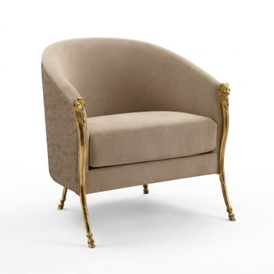 Luxe designer fauteuil lounge club ontspanning woonkamer gestoffeerde bank zits.