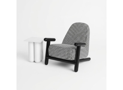 Fauteuil Desig Bank 1-Zits Relax Textiel Lounge Luxe Bekleding Club Nieuw