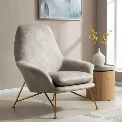 Fauteuil Ontwerp Luxe Textiel Bekleding Set Woonkamer Grijs Inrichting