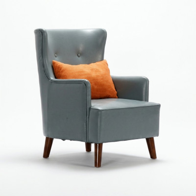 Ontwerp Fauteuil Kunstleer Bank Bank Bekleding Eenpersoonsstoel Nieuw
