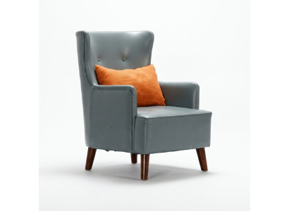 Ontwerp Fauteuil Kunstleer Bank Bank Bekleding Eenpersoonsstoel Nieuw