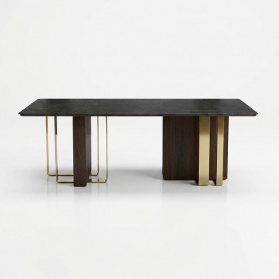 Zwarte design eettafel eetkamer meubels tafel luxe houten tafels 240x100