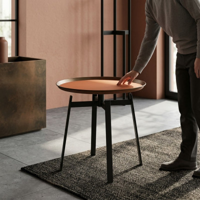 Woonkamer Ronde salontafel oranje Stijl Moderne Roestvrijstalen tafels Tafel Woonkamer Ronde salontafel oranje Stijl Moderne Roestvrijstalen tafels Tafel