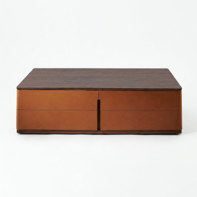 Woonkamer salontafel Oranje Luxe Materiaal Hout Stijl Moderne Tafels