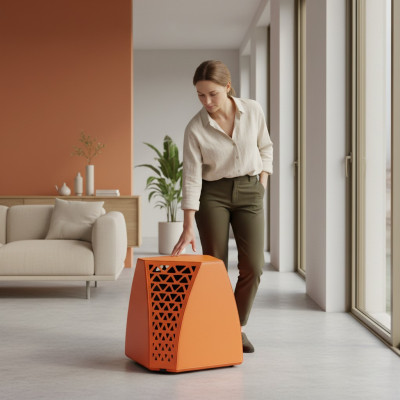 Woonkamer salontafel Oranje Stijl Modern Materiaal Hout Luxe