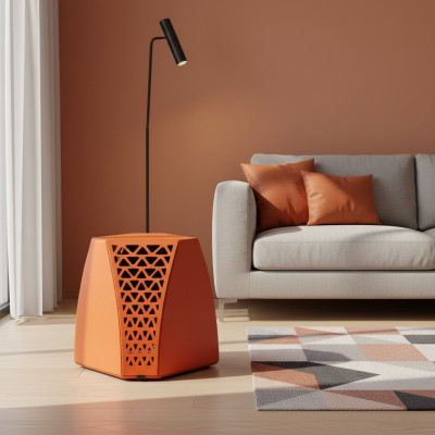 Woonkamer salontafel Oranje Stijl Modern Materiaal Hout Luxe