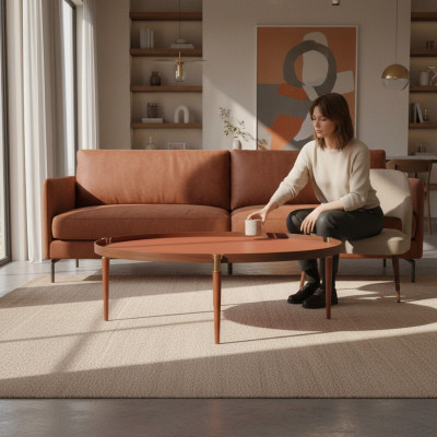 Salontafel Woonkamer Meubels Luxe Modern Design Tafel Oranje Salontafels