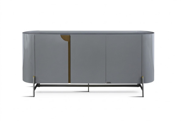 Eetkamer dressoir grijs Luxe stijl Modern design Meubels Hout Ladenkast