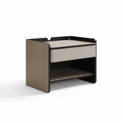 Slaapkamer nachtkastje Modern hout beige Luxe bijzettafels Meubels