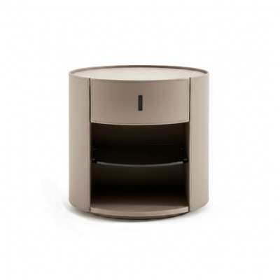Beige designer nachtkastje Luxe nachtconsole Slaapkamer meubilair Stijl