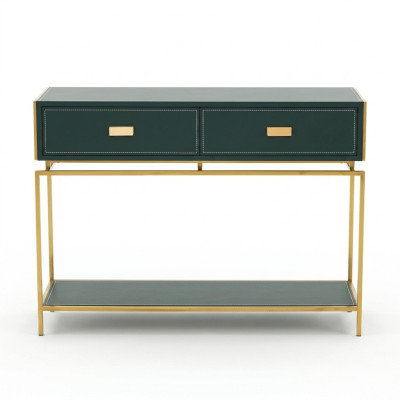 Console tafel Groen Woonkamer Meubels Hout Roestvrij staal Meubels Luxe Sideboard