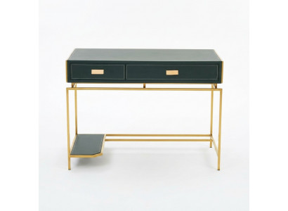 Computertafel Houten tafel groen kantoormeubelen bureau luxe meubels tafels