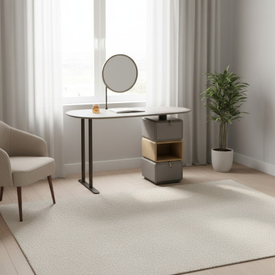 Ontwerp kaptafel met spiegel Luxe slaapkamermeubels 2-delig. Dressoir
