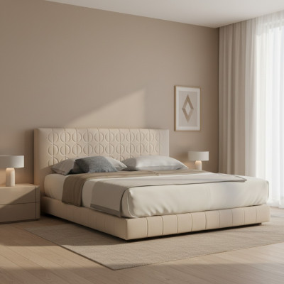 Bed bekleding ontwerp luxe tweepersoonsbedden slaapkamer luxe 180x200.