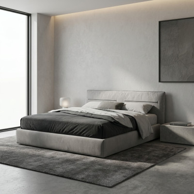 Bed tweepersoonsbed chique grijs bed tweepersoonsbed voor slaapkamer bedden