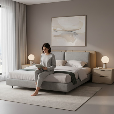 Bed Opvulling Ontwerp Luxe Tweepersoonsbedden Slaapkamer Ontwerp Meubels