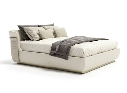 Ontwerper Wit tweepersoonsbed Slaapkamermeubilair Grote familiebedden Bed
