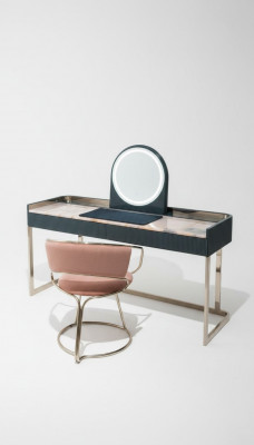 Slaapkamermeubels Kaptafel Designer make-up stoel Luxe houten meubels