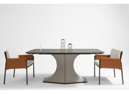 Eettafel van natuurlijk hout stijlvolle eettafel witte tafel in moderne stijl