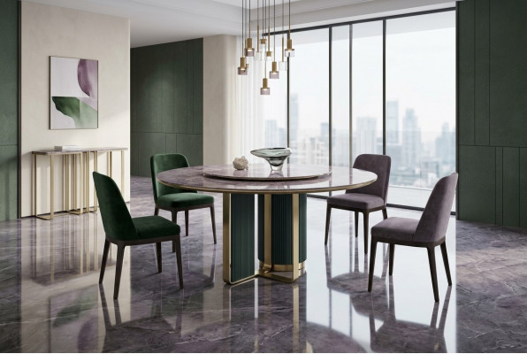Luxe ronde eettafel stijlvolle eettafel Ronde stijlvolle eettafel