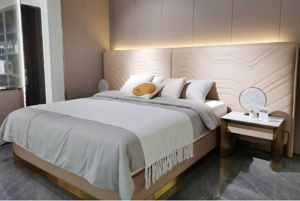 Elegant tweepersoons luxe slaapkamerbed stijlvol bed