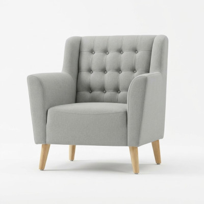 Fauteuil Chesterfield bank bekleding meubels inrichting bankstoel enkelzitter nieuw