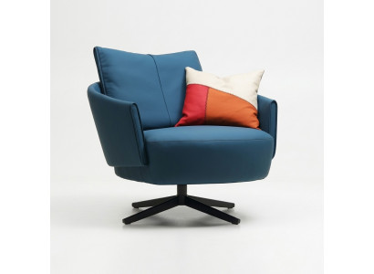 Ontwerp fauteuil textiel luxe bank 1,5-zits bank ontspan woonkamer nieuw