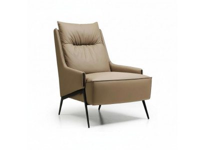 Sessel 1-zitter kunstleer lounge luxe bekleding relax meubelontwerp bank