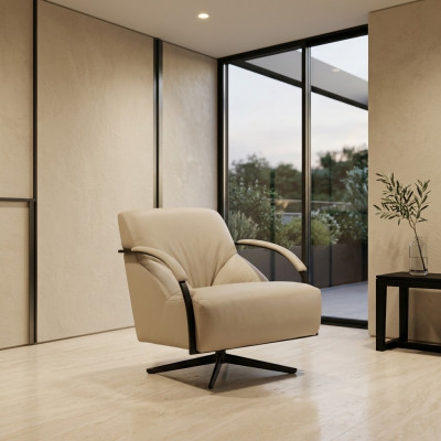 Ontwerp Relax Fauteuil Lounge Bank 1-Zits Stoel Bekleding Meubels Woonkamer