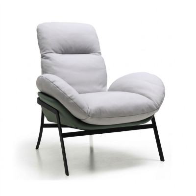 Fauteuil Zitmeubel Design Woonkamer Bekleding Hout Modern Luxe Nieuw