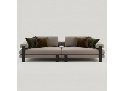 Bankstel 2 zits Textiel Hout Modern Bankstel Bekleding Ontwerp Luxe Nieuw