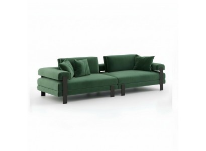 Bankstel 2-zitsbank Design Gestoffeerd Modern Textiel Stof Modern Tweezitsbank