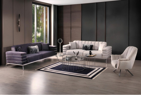 Sofaset 3 3 1 Ontwerp Bank Bekleding Banken Moderne Groep Set Nieuw