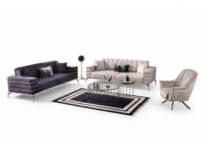 Sofaset 3 3 1 Ontwerp Bank Bekleding Banken Moderne Groep Set Nieuw
