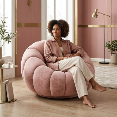 Fauteuil Design Bank Bank Zitter Luxe Ontspan Textiel Lounge Kussen Nieuw
