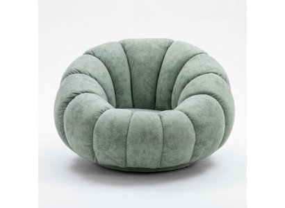 Designer Fauteuil 1-zits Grijs Stof Luxe Loungesofa Nieuw