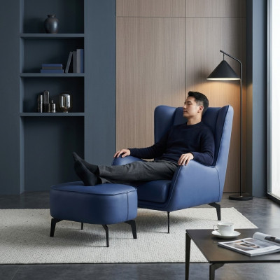 Fauteuil Ontwerp Beklede Meubels Luxe Woonkamer Modern Gestoffeerde Stoel Nieuw