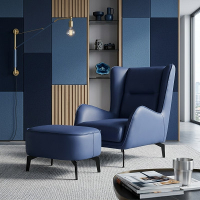 Fauteuil Ontwerp Beklede Meubels Luxe Woonkamer Modern Gestoffeerde Stoel Nieuw