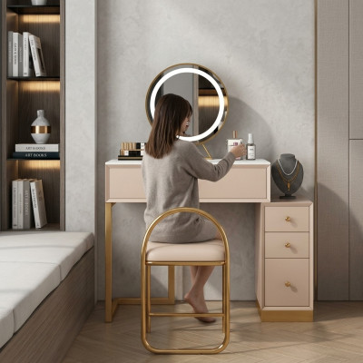 Ontwerper make-uptafel slaapkamer console tafel spiegel luxueus nieuw