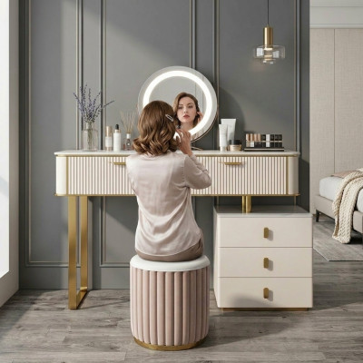 Toilettafel Spiegel Luxe Console Commode Slaapkamer Console Tafel