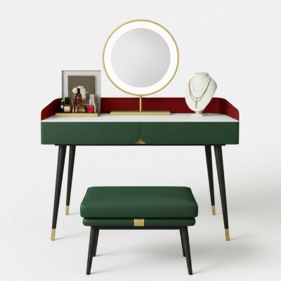 Kaptafel Spiegel Console Slaapkamer Houten Tafel Luxe Nieuw