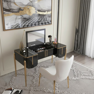 Moderne make-uptafel spiegel luxe console ladekast slaapkamer nieuw